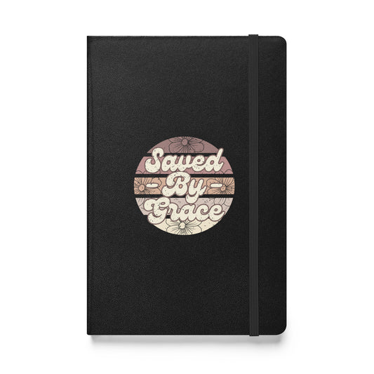 Saved By Grace - Hardcover bound notebook