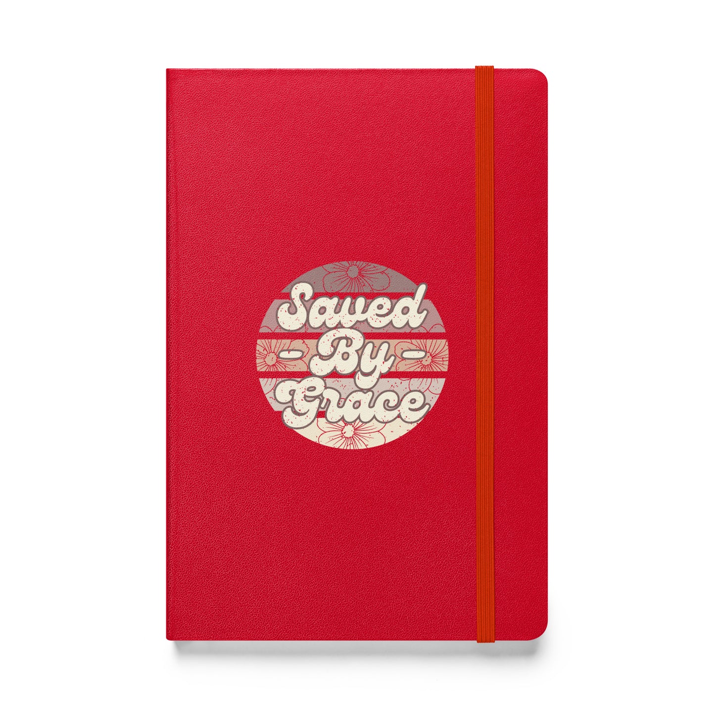 Saved By Grace - Hardcover bound notebook