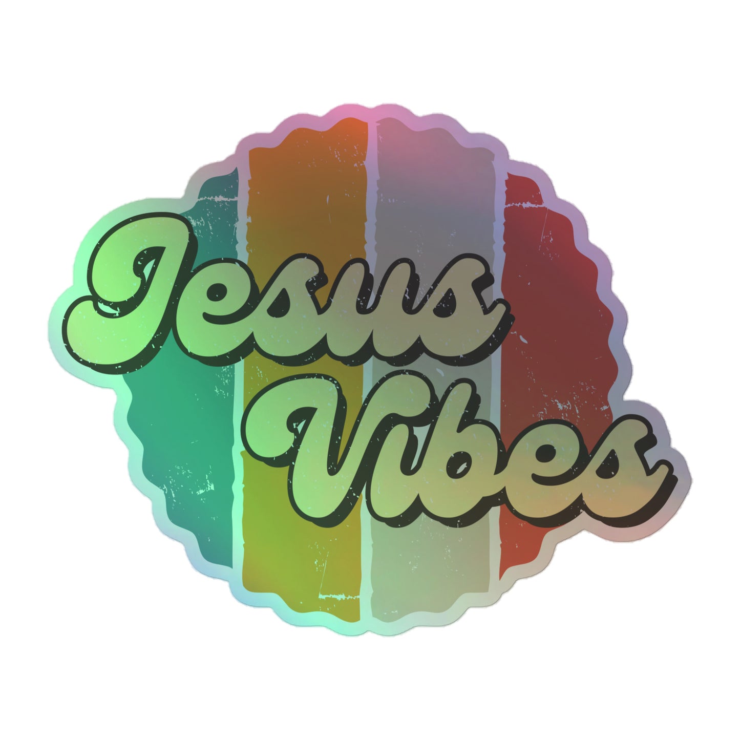 Jesus Vibes - Holographic stickers